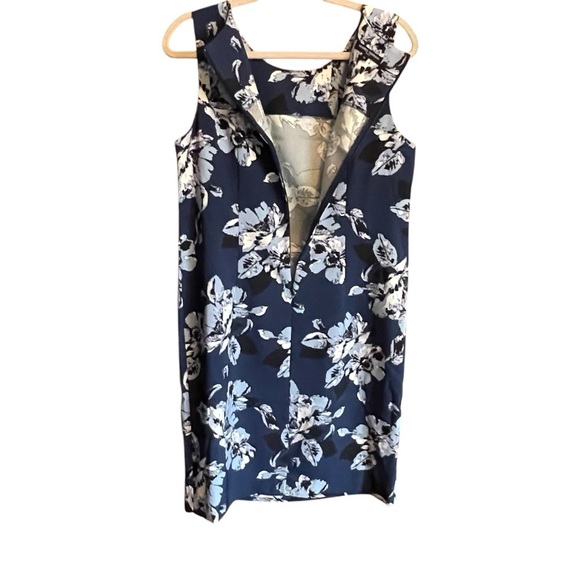 Mario Serrano Made In Italy- Floral Sheath-Size12-Round Neck-Fitted Bodice NWOT - Picture 9 of 12